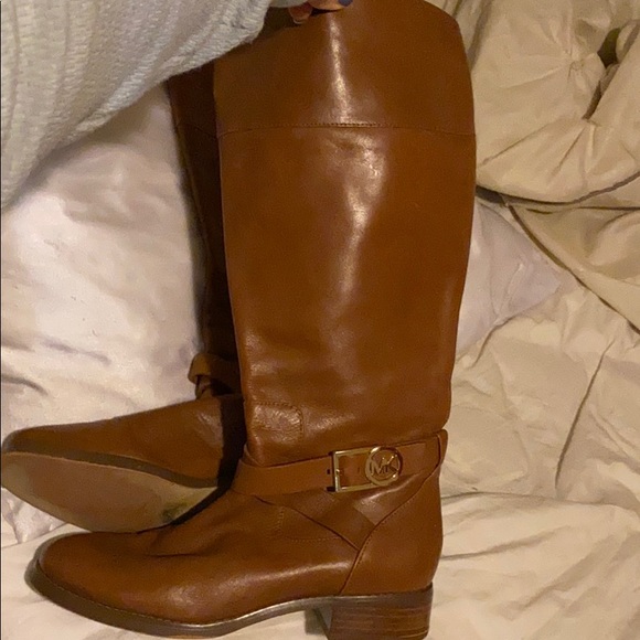 Michael kors tan cognac Harland riding boot size 8 - Picture 1 of 3